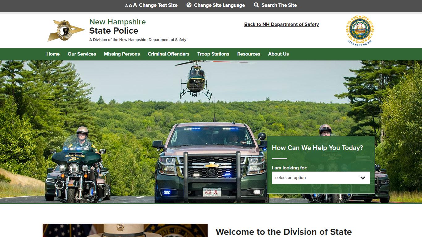 Welcome | NH State Police